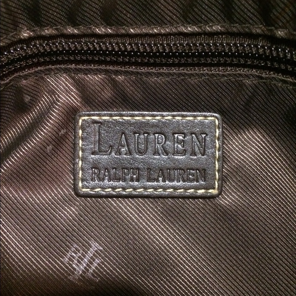 Ralph Lauren dark brown purse - Picture 3 of 5